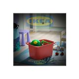 IKEA Trofast Oyuncak Saklama Kutusu, Kırmızı, 42x30x23 Cm