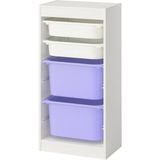 Ikea Trofast Saklama Ünitesi 46 x 30 x 94 cm Beyaz Lila Çocuk Odası Için Uygun Modüler Dayanıklı - 46x30x94 cm