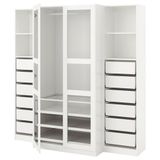 IKEA /TYSSEDAL gardırop beyaz cam - 79503296