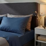 IKEA ULLVIDE çift kişilik çarşaf koyu mavi - 70342806