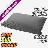 IKEA ULLVIDE Minder Pamuklu Yastık Kılıfı Gri 50x60 cm