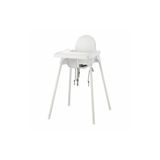 IKEA Unisex Beyaz Antilop Tepsili Mama Sandalyesi DRK29067293, one size