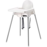 Ikea Unisex Beyaz Antilop Tepsili Mama Sandalyesi Kemerli Kolay Temizlenebilir