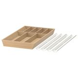 IKEA UPPDATERA çekmece düzenleyici beyaz-bambu - 29627355