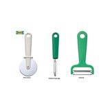 IKEA Uppfylld Pizza Kesici + Uppfylld Yeşil Patates Soyacağı + Uppfylld Yeşil Soyacak 3'lü Set