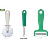 IKEA Uppfylld Pizza Kesici + Yeşil Patates Soyacağı + Yeşil Soyacak - 1 Adet