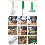 IKEA Uppfylld Serisi, Hamur & Pizza Kesici, Yatay Soyacak, Dik Soyacak, 3 Parça