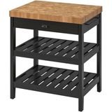 IKEA Vadholma Siyah-Meşe 79X63X90 cm Mutfak Adası - Tezgah - Yok
