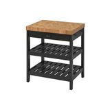 IKEA Vadholma Siyah Meşe 79x63x90 cm Mutfak Adası