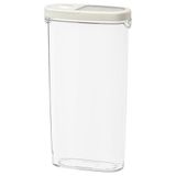 IKEA Vakumlu Kapaklı Saklama Kabı Beyaz Silikon Kauçuk Beyaz 8x30 Cm 1 Adet Büyük Boy