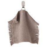 IKEA Vallasan 30x30 cm Açık Gri Kahverengi El Havlusu