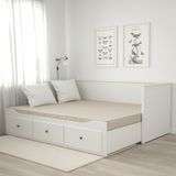 IKEA VANNAREID tek kişilik yatak bej - 70486729