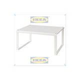IKEA Variera Beyaz Çelik Dolap İçi Düzenleyici, 32x28x16 cm