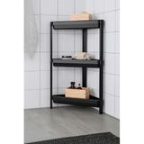 Ikea Vesken Üçgen Raf Ünitesi 3 Katlı Köşe Banyo Rafı Düzenleyici Siyah Yeşil