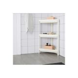 IKEA Vesken Üçgen Raf Ünitesi 3 Katlı Köşe Düzenleyici Beyaz Banyo Rafı