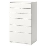 IKEA VIHALS 6 çekmeceli şifonyer beyaz - 30483247