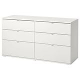 IKEA VIHALS 6 çekmeceli şifonyer beyaz - 80490113