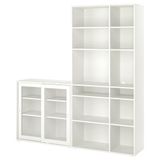 IKEA VIHALS dolap kombinasyonu beyaz-cam - 19521095