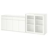 IKEA VIHALS dolap kombinasyonu beyaz-cam - 29521207