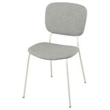 IKEA VIHALS döşemeli sandalye beyaz-tibbleby bej gri - 30592760