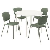 IKEA VIHALS mutfak masası takımı beyaz-Tibbleby gri/yeşil - 19589943