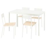 IKEA VIHALS/BUSLATT mutfak masası takımı beyaz-çam - 69590473