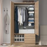 IKEA VILHATTEN gardırop meşe görünümlü - 70530609