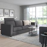 IKEA VIMLE 3'lü kanepe hallarp gri - 49399036