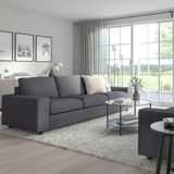 IKEA VIMLE 3'lü yataklı kanepe gunnared orta gri - 99545257