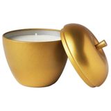 IKEA VINTERFINT metal kutuda kokulu mum altın rengi