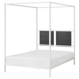 IKEA VITARNA/LURÖY çift kişilik karyola beyaz - 39556258