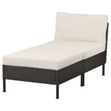 IKEA VITTSKAR bahçe uzanma koltuğu koyu gri - 19591272