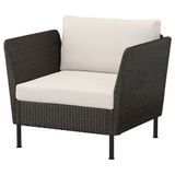 IKEA VITTSKAR tekli bahçe koltuğu koyu gri - 09591036