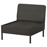 IKEA VITTSKAR tekli bahçe koltuğu koyu gri - 89590981