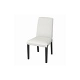 IKEA Yemek Sandalyesi, Siyah Çerçeve, Beyaz Koltuk, 52x52x95 cm