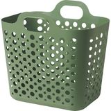 IKEA Yeşil Çamaşır Sepeti 24 Lt Esnek Plastik Malzeme ile Hava Sirkülasyonu Sağlayan Özellik - Renkli