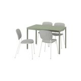 IKEA Yeşil Yemek Masası Takımı, Tibbleby Sandalye, Bej/Gri, Modern Tasarım