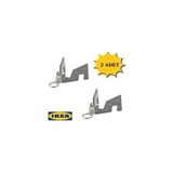 IKEA Yuppıenalle Telefon/tablet Standı, Gri, 8x4 cm 2 Adet