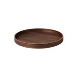 IKEA Yuvarlak Tepsi, Ceviz 42 Cm Kahverengi Sunumluk Servis Tepsi