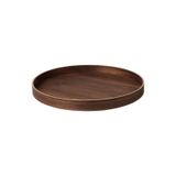 Ikea Yuvarlak Tepsi, Ceviz Meridyendukkan 42 Cm Kahverengi Sunumluk Servis Tepsi