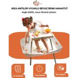 IKEAANTILOP MODEL MAMA SANDALYESİ UYUMLU BEYAZ MAMATUT, Sıvı geçirmez, kolay silinebilir, uzun ömürlü, darbelere dayanıklı.