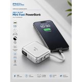 İkel Elektro 20W Mini Fast Powerbank - Dahili Usb-C Kablolu Taşınabilir Şarj Cihazı