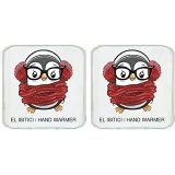 İki ADET ATKILI PENGUEN CEP SOBASI,EL ISITICI,SICAK SU TORBASI PVC 10x9,5cm