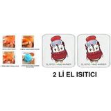 İki ADET BERELİ PENGUEN CEP SOBASI,EL ISITICI,SICAK SU TORBASI PVC 10x9,5cm