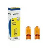 İKİ ADET NARVA WY5W 12V. T10 5W DİPSİZ SARI AMPUL 17169