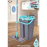 Iki Bölmeli Tablet Mop Set, Temiz Su ve Kirli Su Ayrımı, 10 Litre, %100 Temizlik - Gri - Seçenek 1