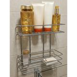 İki Katlı Banyo Rafı Paslanmaya Karşı Dirençli Dayanıklı Metal (28 x 30)