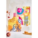 Iki Parça Cam Kesme Tahtası Seti, 25X35 Cm, Isıya Dayanıklı ve Kırılmaz - Açık Beyaz - Gri - Seçenek 1