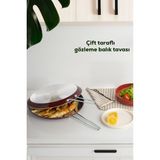 Iki Taraflı Balık ve Menemen Için 32 cm Çok Amaçlı Tava - Seçenek 1 - Antrasit