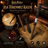 İki Yedi Konsept Asa Tasarımlı Tükenmez Kalem Fantastik Kalem Koleksiyonluk Hediyelik Dekoratif Harry Potter Eşyalar - 1 Adet - 0 - Siyah
